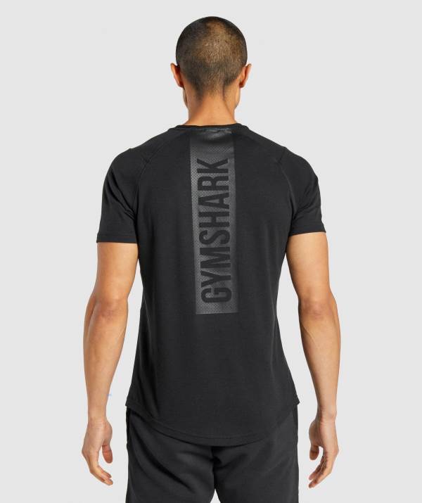 Panske Tricka Gymshark Bold Čierne | GS1634907